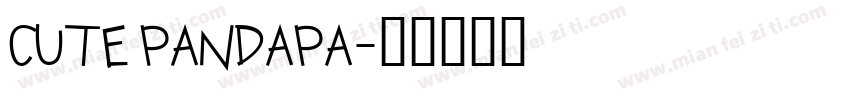 CUTE PANDAPA字体转换